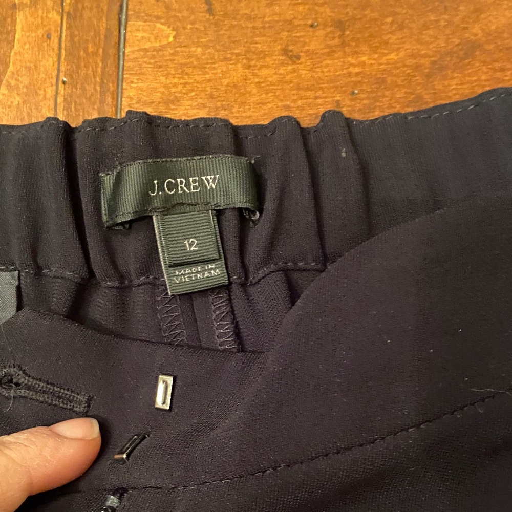 J. Crew Elegant Black Trousers